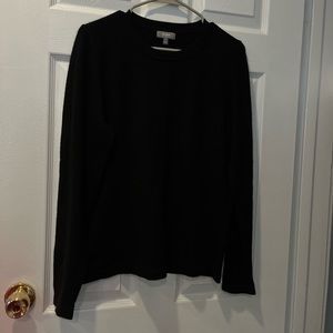 black cashmere sweater